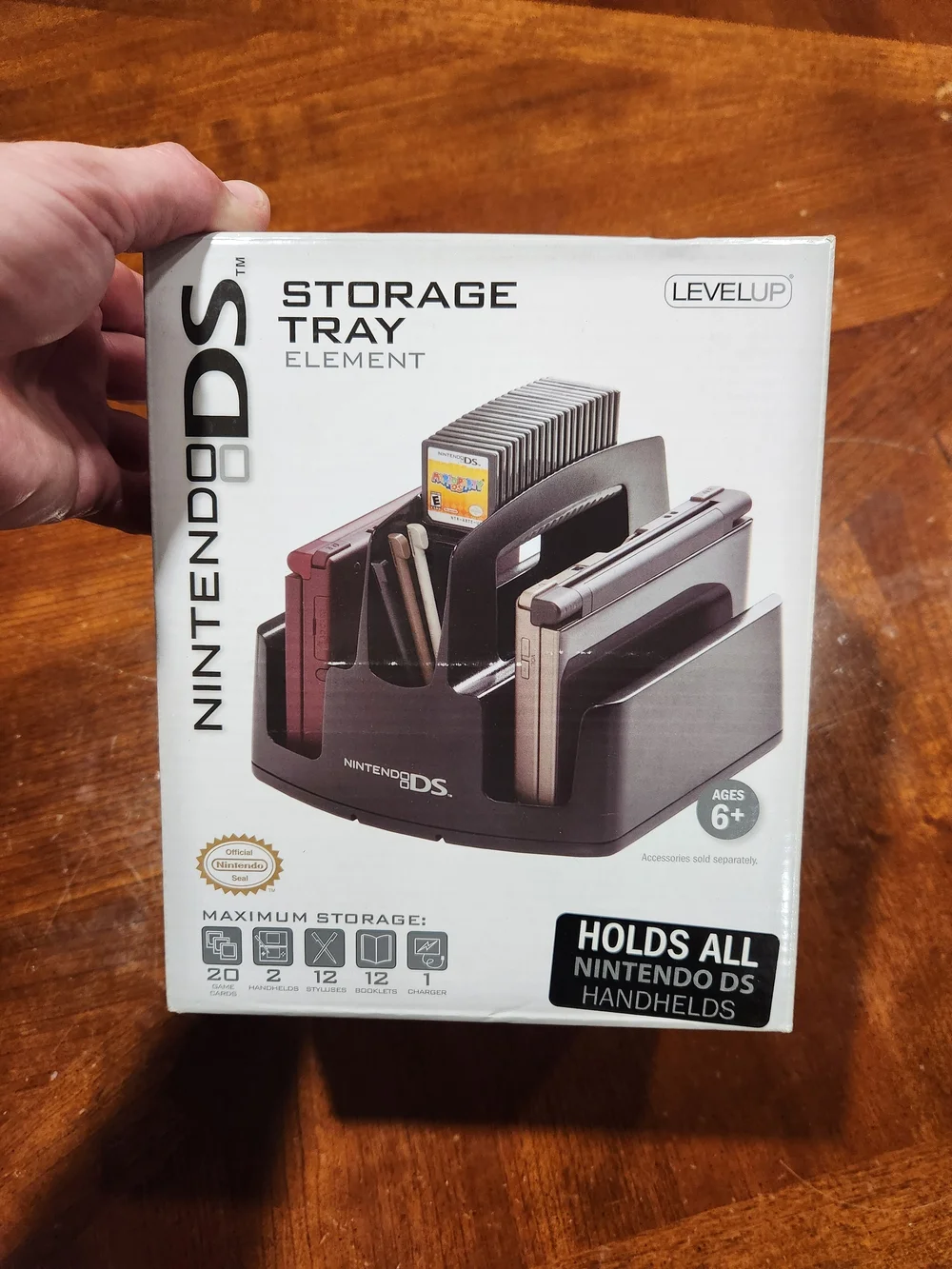 New Nintendo DS Black Storage Tray - LevelUp